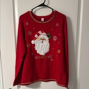 Festive Red Santa Sweater